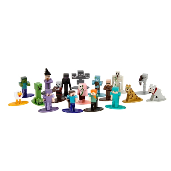 Minecraft Nano Metalfigs 18-pack s12 multifärg