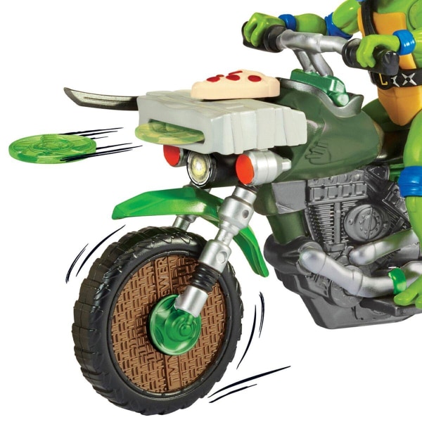 Turtles Mutant Mayhem Ninja Kick Cycle med Leonardo