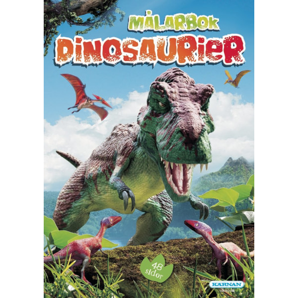 Målarbok Dinosaurier multifärg
