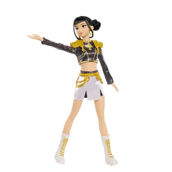 K-Pop Demon Hunters Zoey Golden Sjungande Docka multifärg