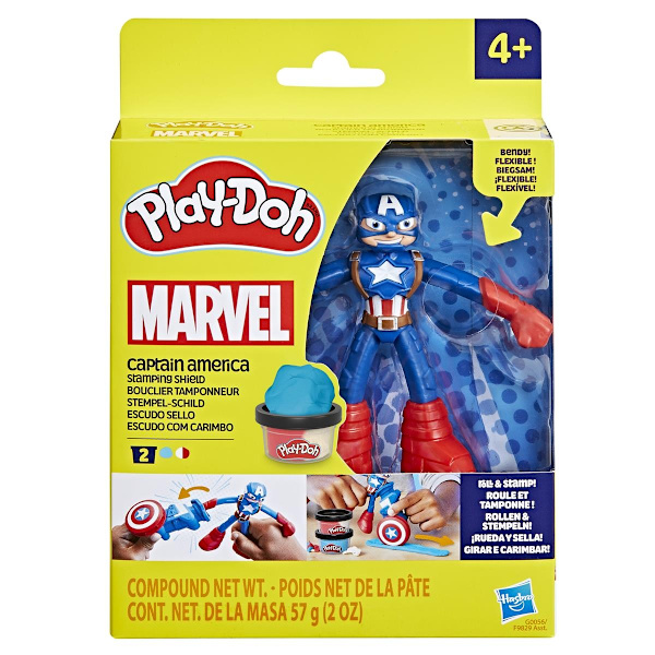 Play-Doh Marvel Captain America Stamping Shield multifärg