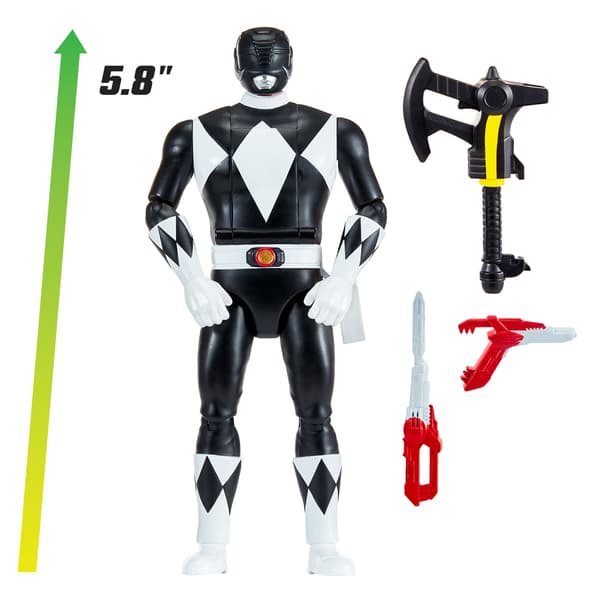 Power Rangers Auto-Morphin Figur Black multifärg
