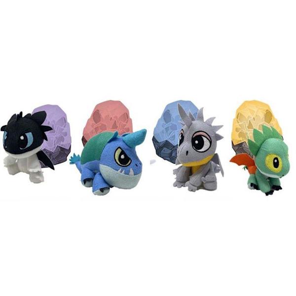 Dragons Crystal Plush Mjukdjur i ägg Grön Grön