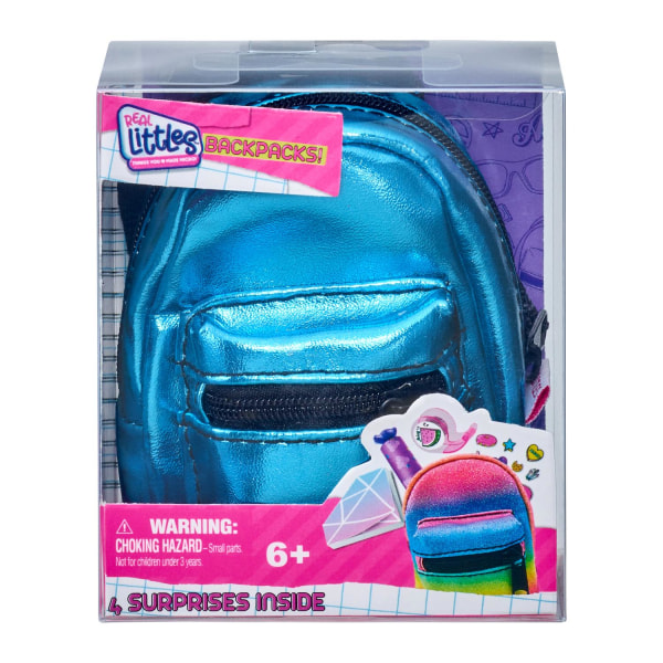 Real Littles Backpacks s3 Blå Glänsande Blue Blå Glänsande