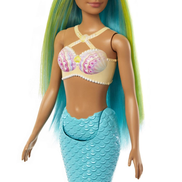 Barbie Docka Mermaid Blå/Grön