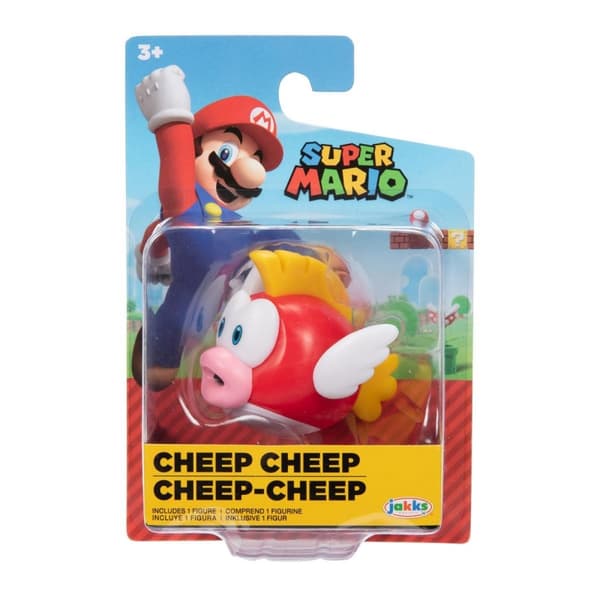Super Mario Figur 5cm Cheep Cheep multifärg