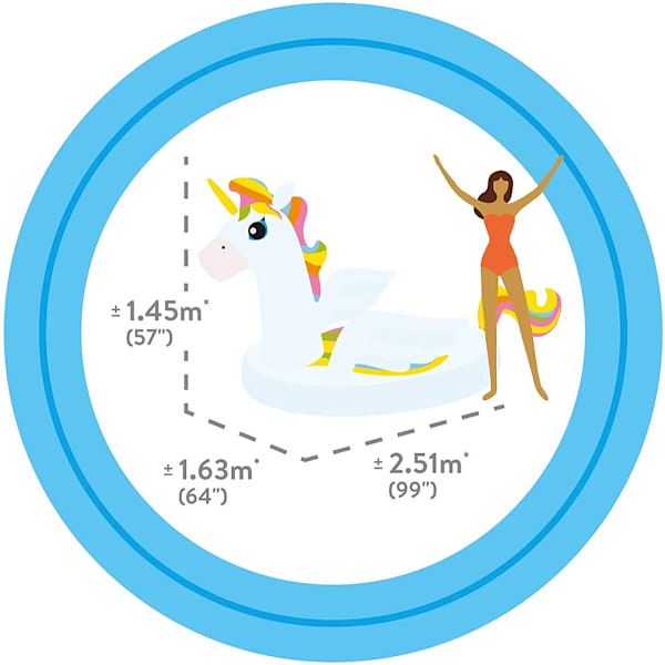 INTEX Mega Unicorn Island multifärg
