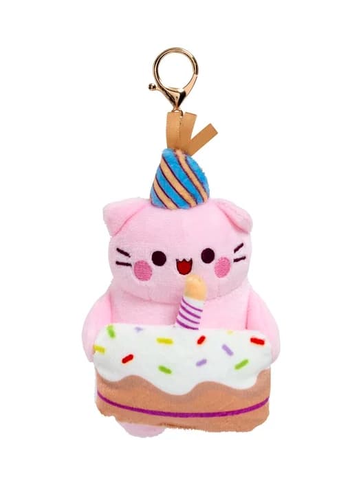 Pembe Nyckelring Plush 12cm Happy Birthday multifärg