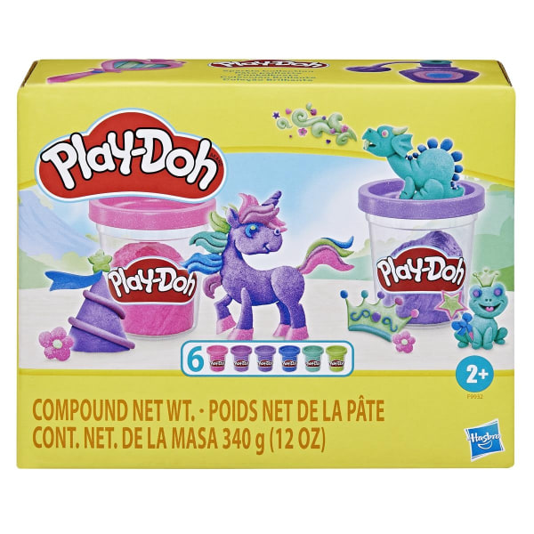 Play-Doh Sparkle Lera 6-pack multifärg