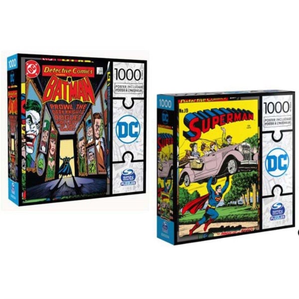 DC Comics Pussel 1000 bitar 2-pack multifärg