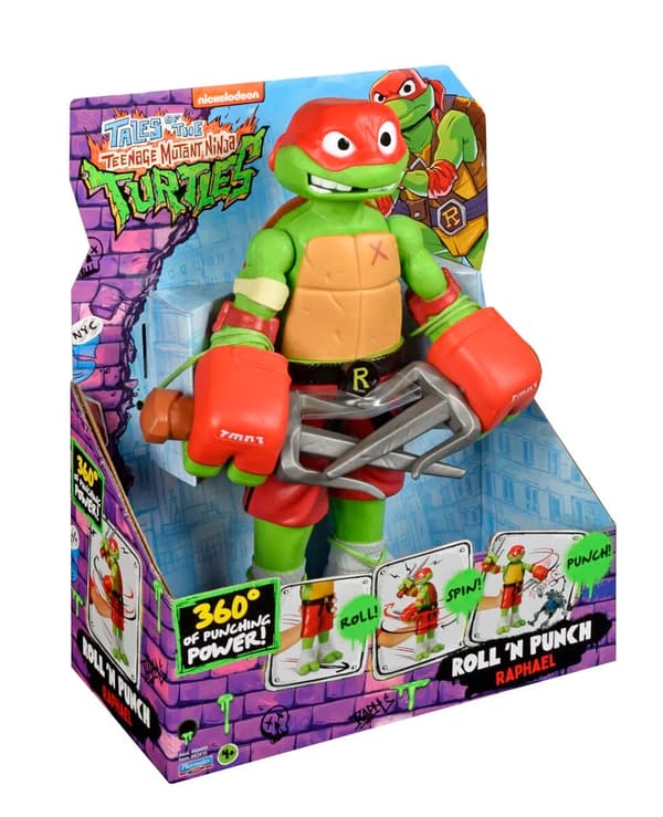 Turtles Roll n Punch Figur 30cm Raphael