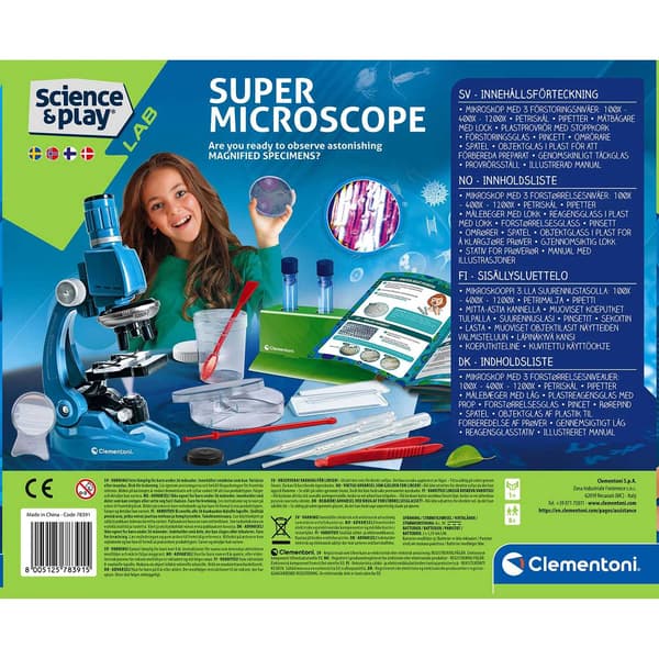 Science & Play Super Microscope SE/DK/FI/NO multifärg