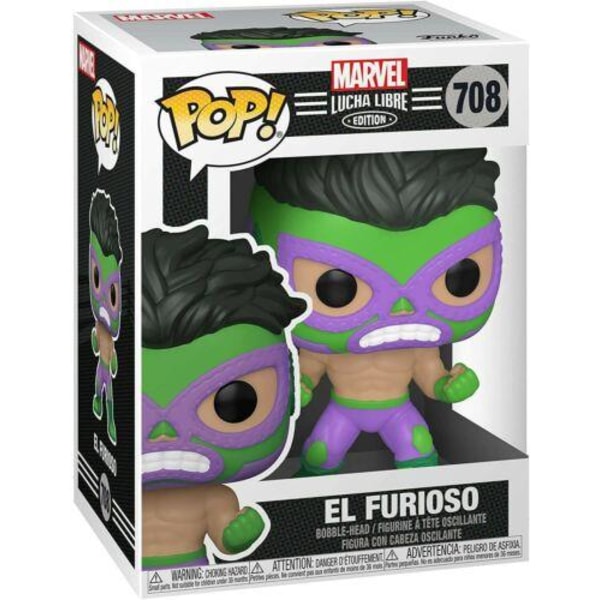 Funko! POP Marvel 708 Lucha Libre El Furioso multifärg