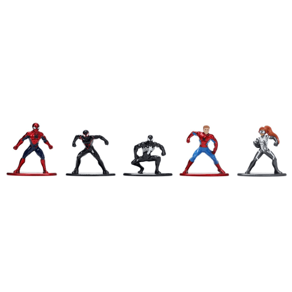 Marvel Spiderman Samlarfigurer Nano Metall 18-Pack multifärg