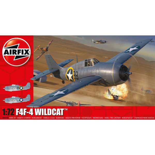 Airfix F4F-4 Wildcat 1:72 Modellbyggsats multifärg