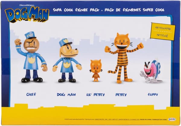 Dog Man Supa Cool figure Pack multifärg
