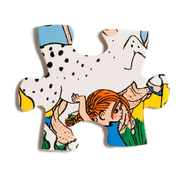 Pippi Träpussel 20 bitar multifärg