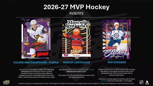 Upper Deck mvp NHL 2026-27 Hobby Booster multifärg