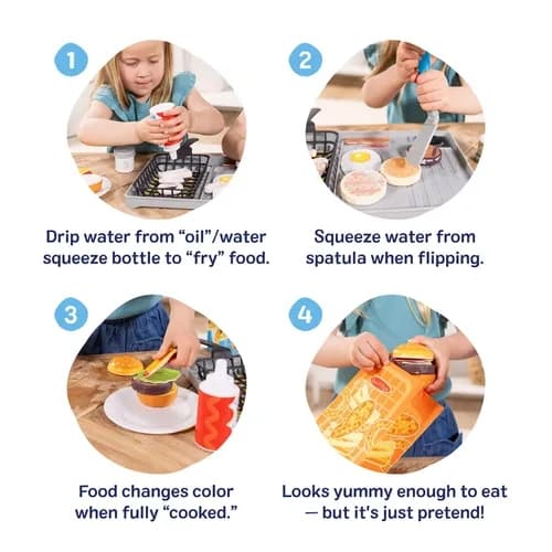 Melissa & Doug Flip & Fry Grill Lekset multifärg