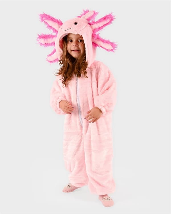 Axolotl Utklädning Jumpsuit 3-4 år multifärg