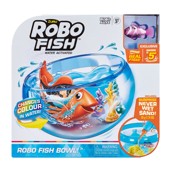 RoboAlive Robo Fish Fiskskål Lila fisk multifärg