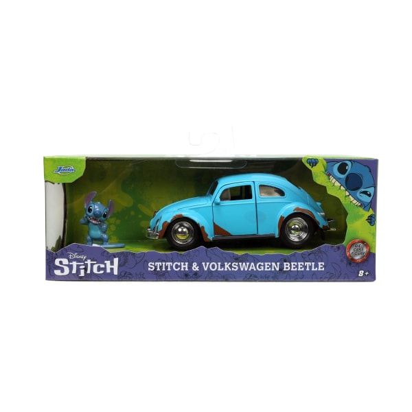 Disney Stitch & Volkswagen Beetle Metall 1:32 multifärg