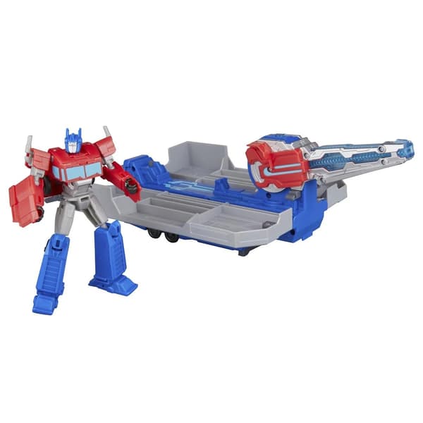 Transformers Earthspark Optimus Prime Battle Trailer multifärg