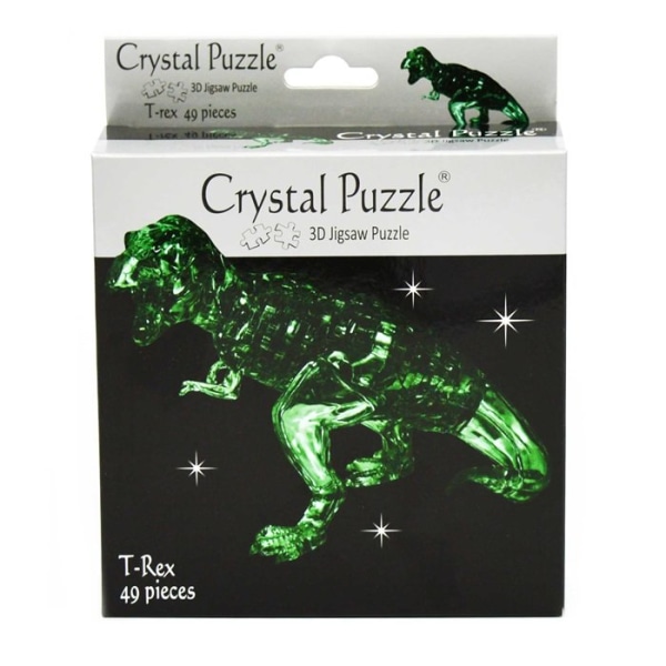 Crystal Puzzle 3D T-Rex Grön 49 bitar