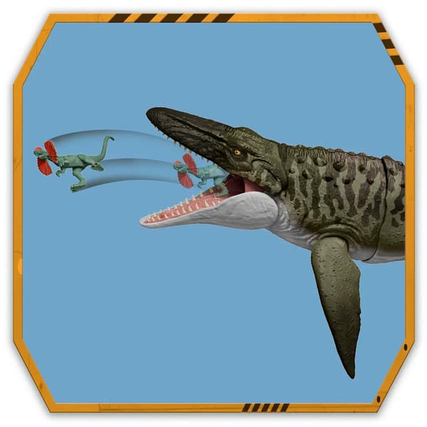 Jurassic World Rebirth Bite n Blast Mosasaurus multifärg