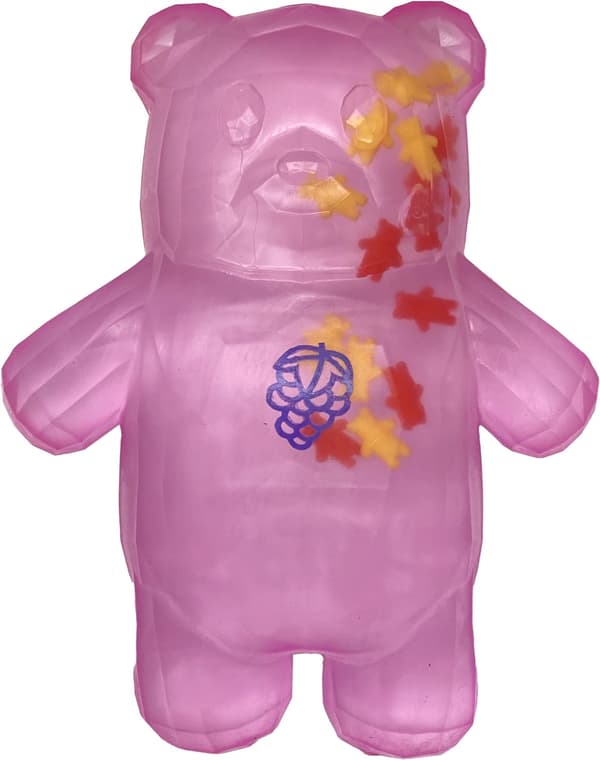 Stretchapalz Crystal Gummy Bears Maxi 24cm Grapey (Pink) multifärg