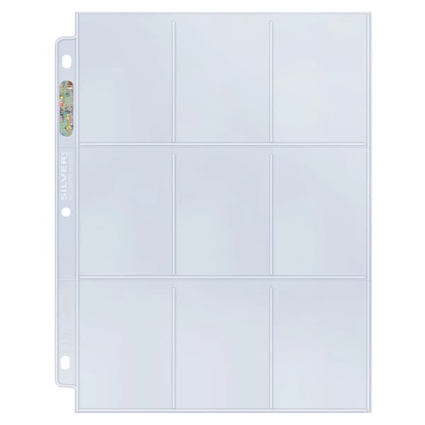 Plastficka 9-P Ultra Pro 100-pack Silver Series Transparent