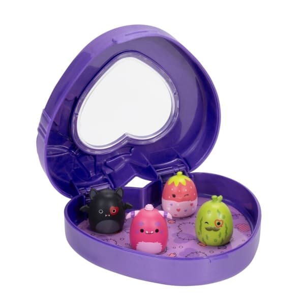 Squish-a-longs 4-p med Hjärtask Lila multifärg