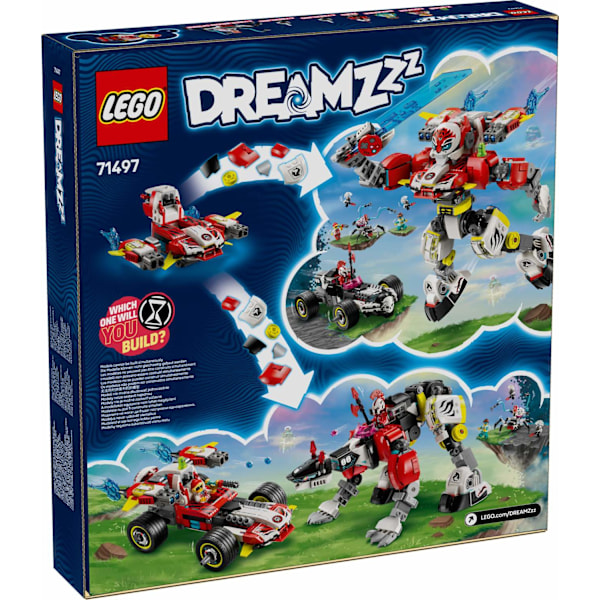 LEGO® DREAMZzz™ Coopers tigerrobot och Zeros hot rod-bil 71497