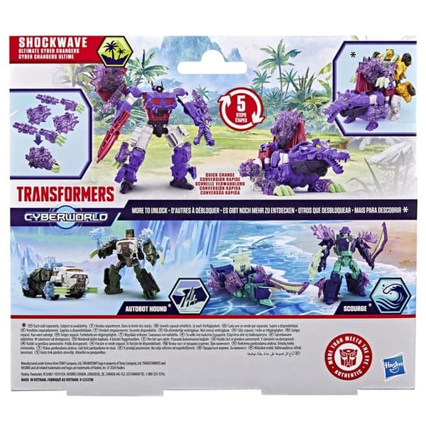 Transformers Cyberworld Ultimate Cyber changer Shockwave multifärg