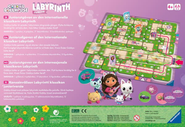 Gabby's Dollhouse Junior Labyrinth SV/DA/NO/FI/IS multifärg