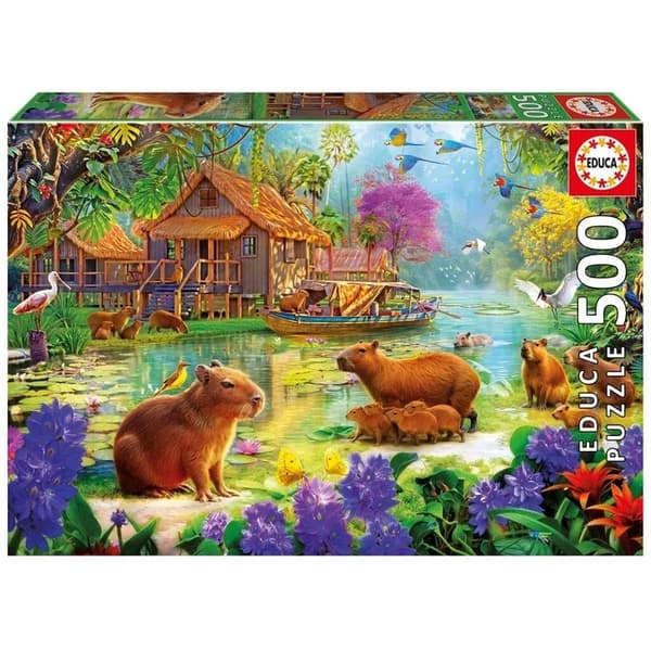 Educa Capybara Village Pussel 500 bitar multifärg
