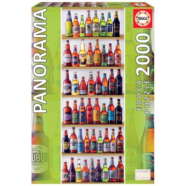 Educa World Beers Panorama Pussel 2000 bitar multifärg