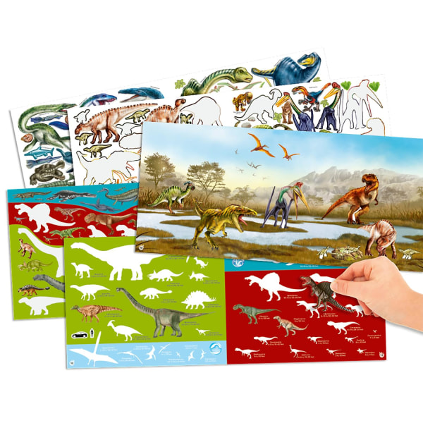 Dino World Sticker Fun Pysselbok multifärg