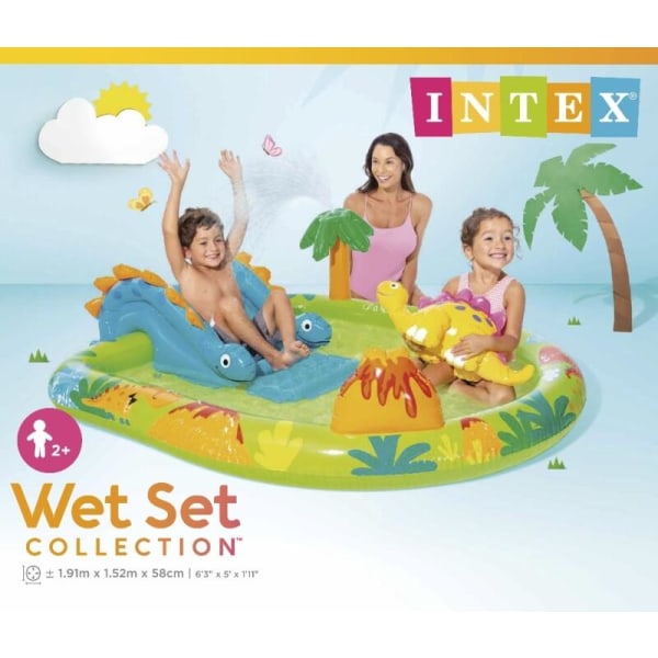 INTEX Dino Play Center Äventyrspool multifärg