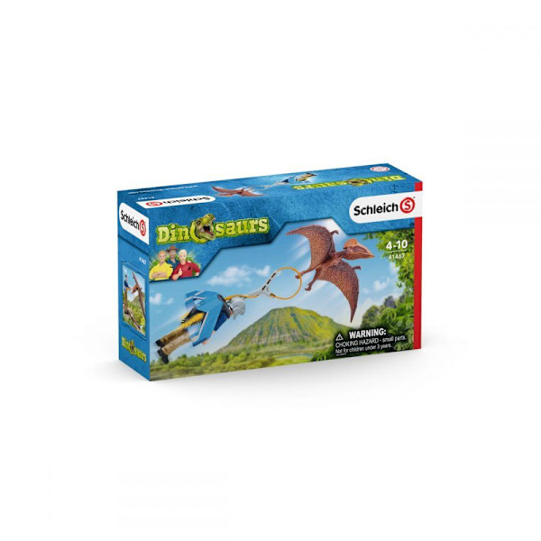 schleich® DINOSAURS Jakt med Jetpack 41467 multifärg