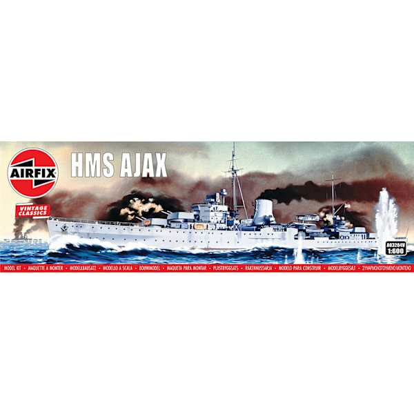 Airfix Vintage Classics HMS Ajax 1:600 A03204V multifärg