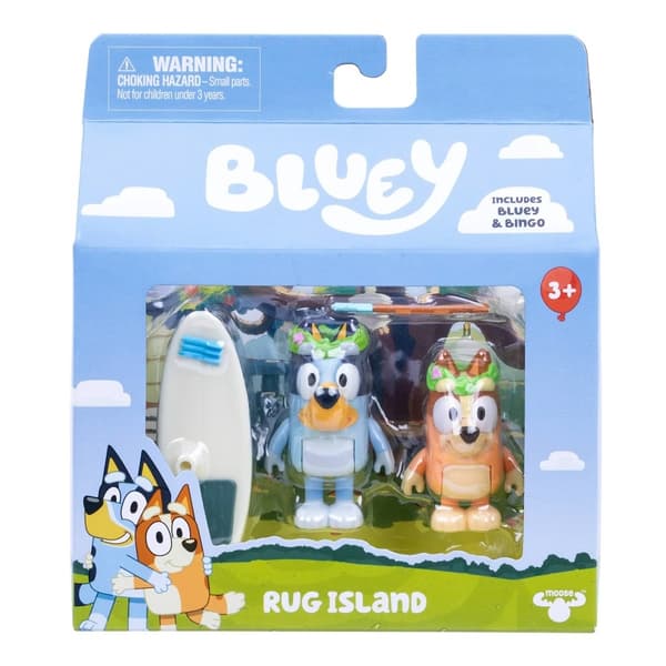 Bluey Figurer 2-pack Rug Island multifärg