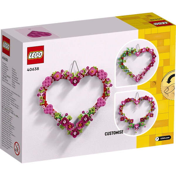 LEGO® Hjärtdekoration 40638 multifärg