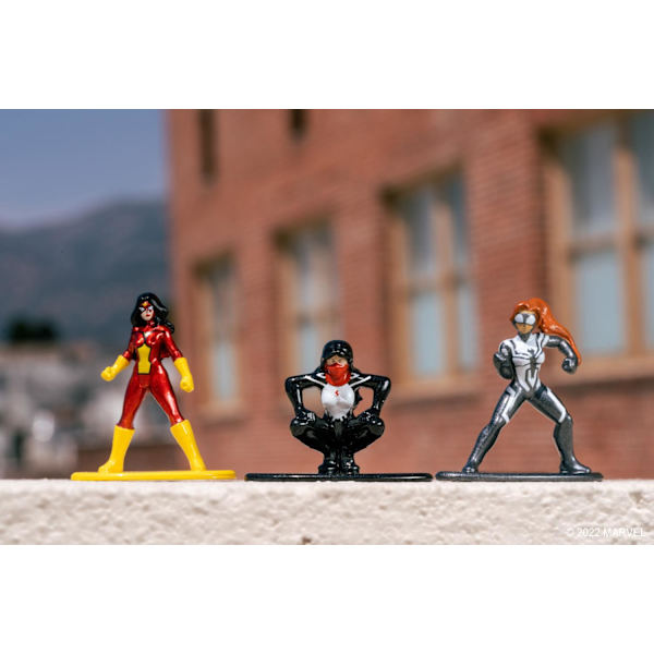 Marvel Spiderman Samlarfigurer Nano Metall 18-Pack multifärg