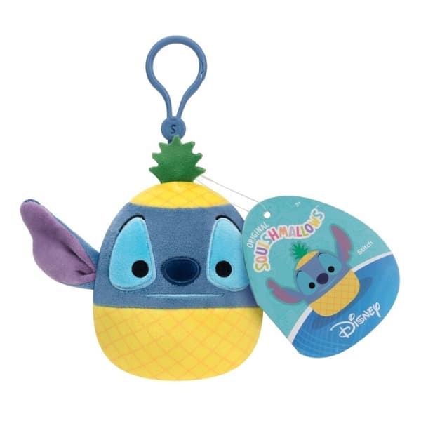 Squishmallows 9cm Disney Clip On Pineapple Stitch multifärg