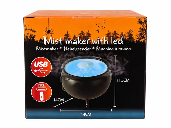 Halloween Mist Maker LED Kittel multifärg