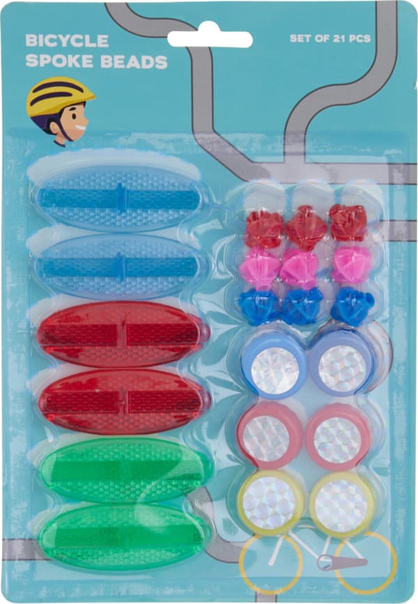 Cykeldekorationer 21 delar multifärg
