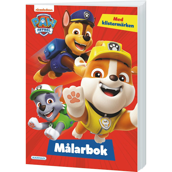 Paw Patrol Målarbok röd