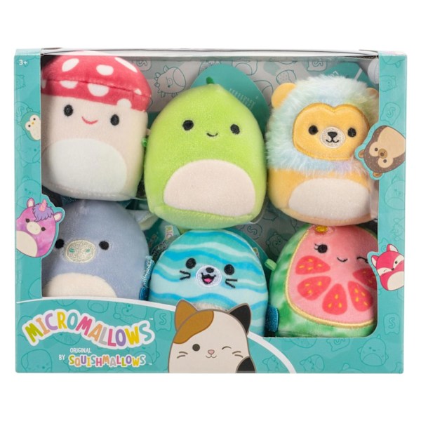 Squishmallows Micromallows 6-pack Danny & Friends multifärg