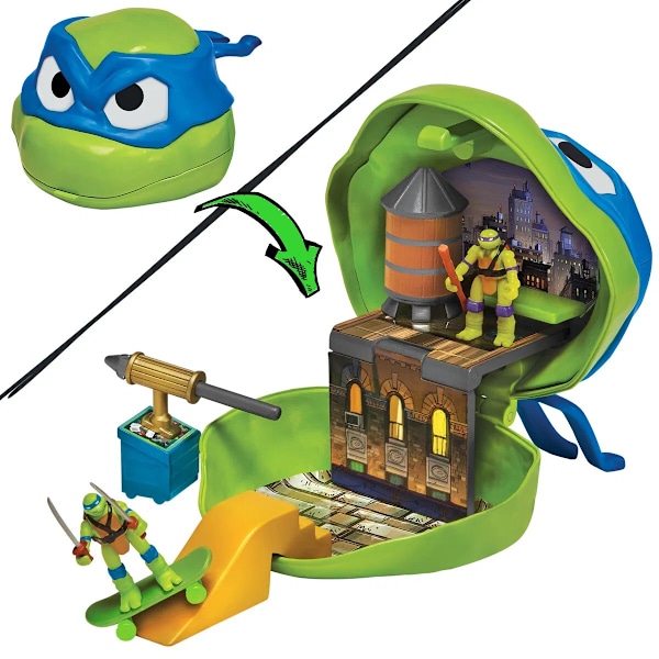 Turtles Big Mouth Huvud Lekset Leonardo multifärg